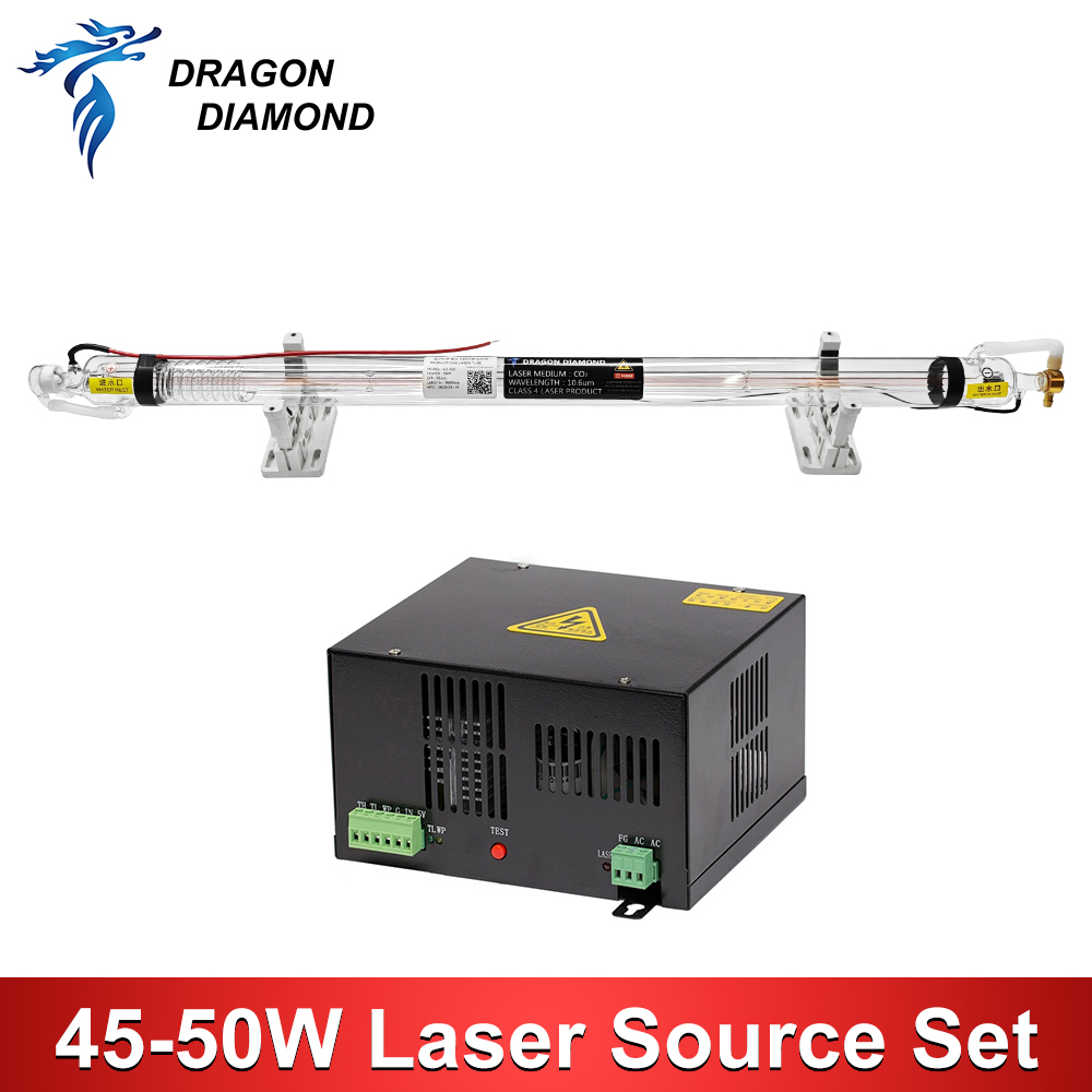 Industrial Laser Ablation - Set sumber Laser Co2 45w-50w, tabung