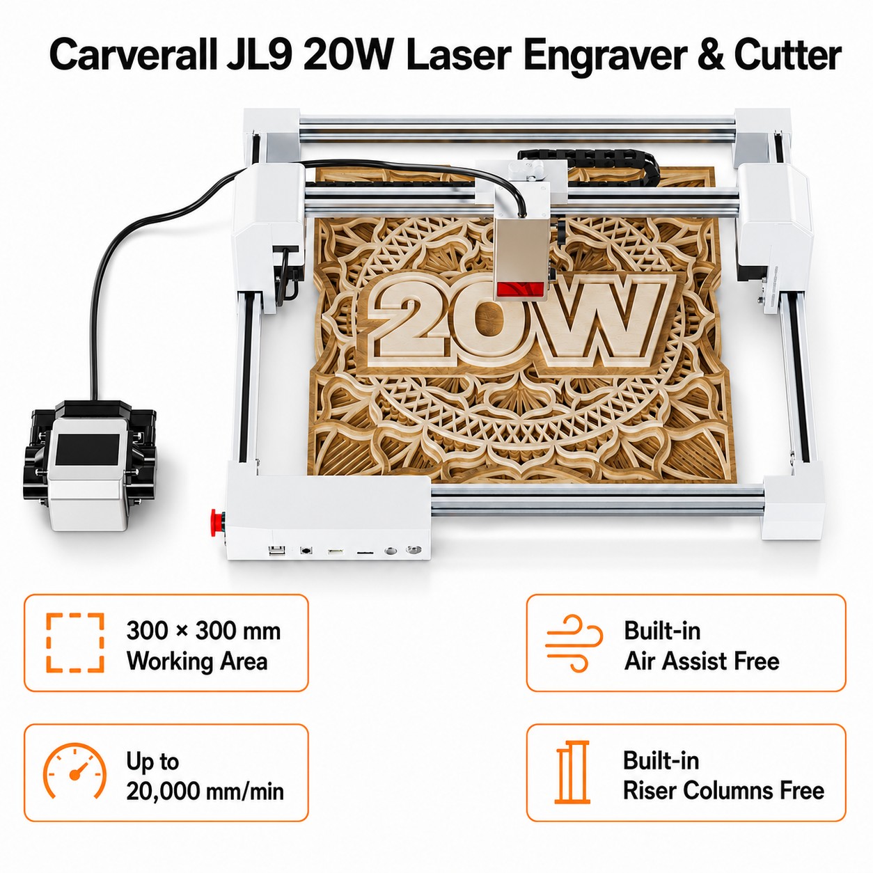Industrial Laser Ablation - Carverall JL9 20W Mesin Pengukir dan