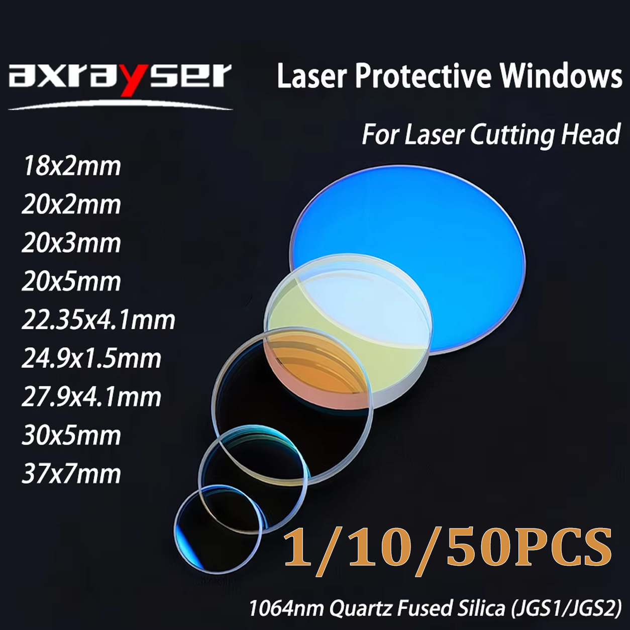 1/10/50 Buah Lensa Pelindung L - Industrial Fiber Laser ulasan dan harga