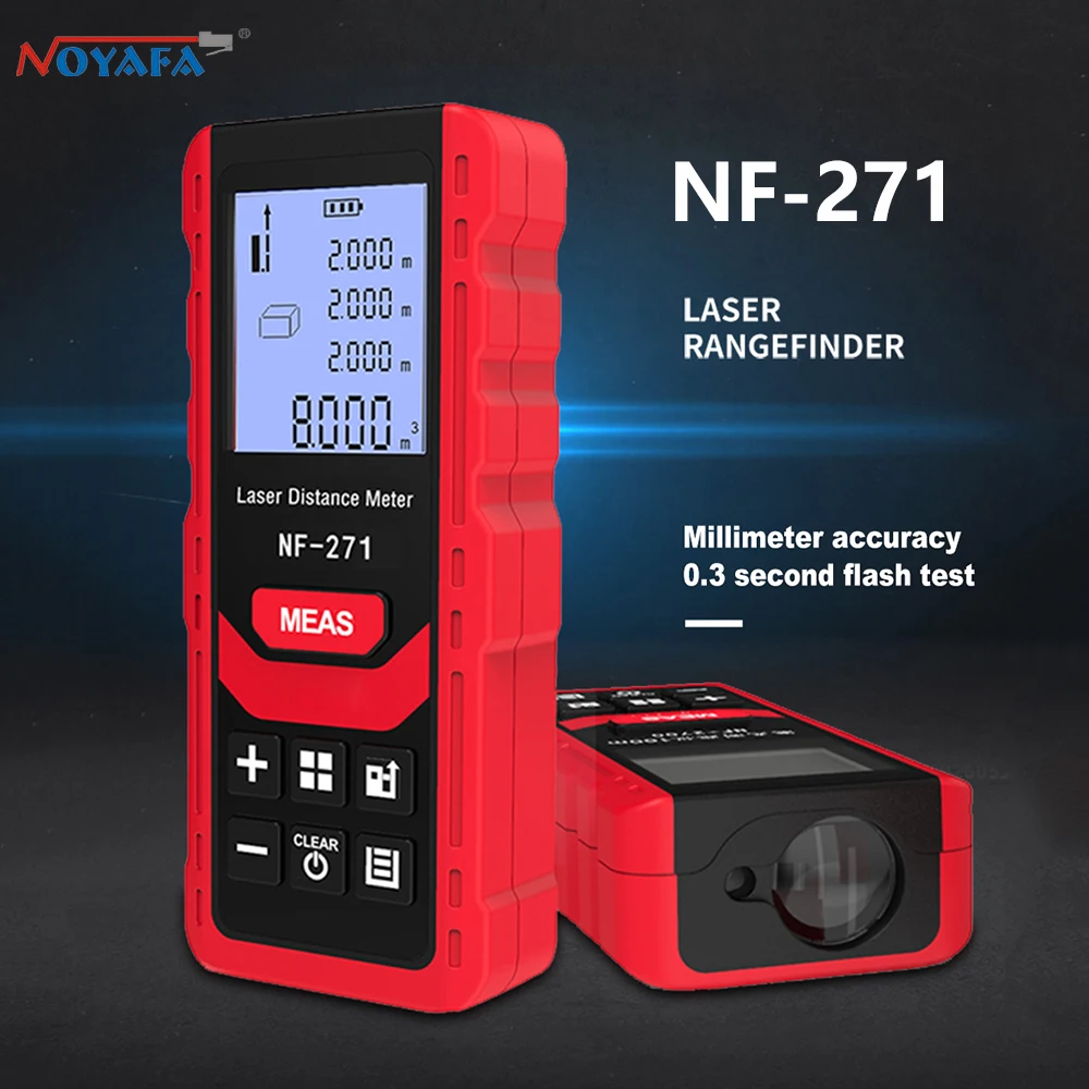 Noyafa NF-271 pengukur jarak L - Industrial Laser Tape Measure ulasan dan harga