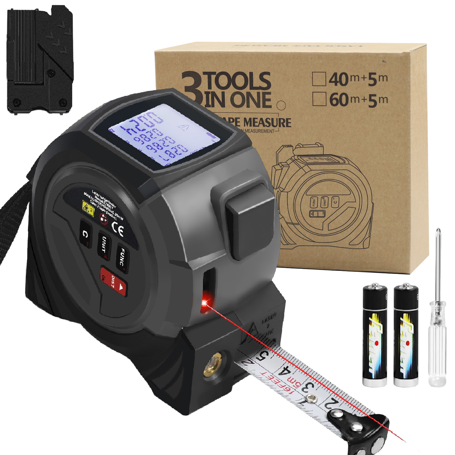 1 buah Pita Ukur Laser, Alat P - Industrial Laser Tape Measure ulasan dan harga