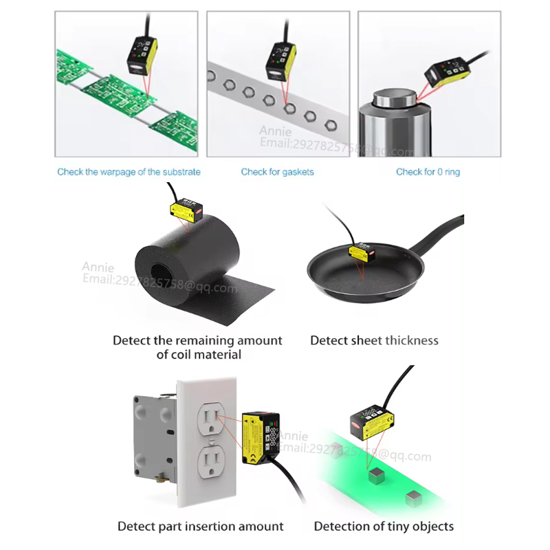 Sensor Perpindahan Laser NPN P - Industrial Laser Sensor ulasan dan harga