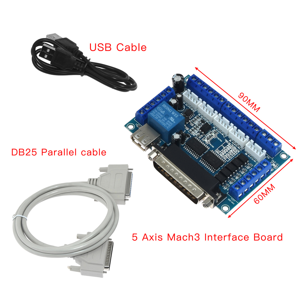Papan Breakout MACH3 CNC 5 sum - Stepper Driver Cnc ulasan dan harga