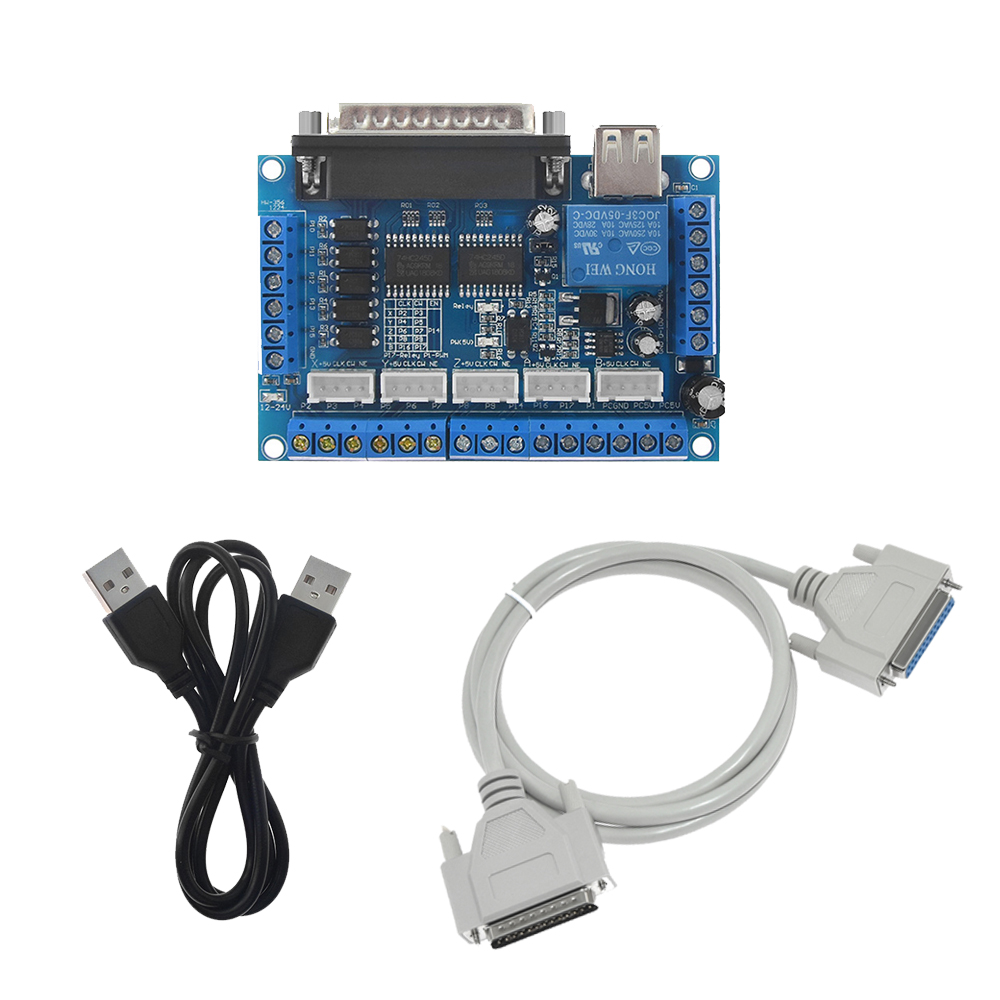 Papan Breakout MACH3 CNC 5 sum - Stepper Driver Cnc ulasan dan harga