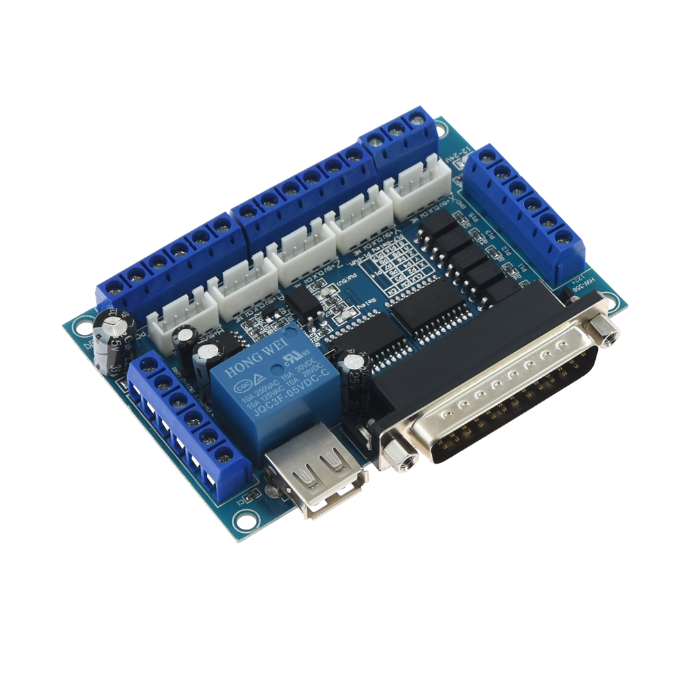 Papan Breakout MACH3 CNC 5 sum - Stepper Driver Cnc ulasan dan harga