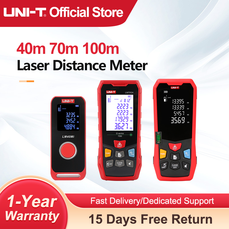 UNI-T Pengukur Jarak Laser 40m - Industrial Laser Tape Measure ulasan dan harga